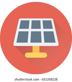 Solar Panel Colored Vector Icon