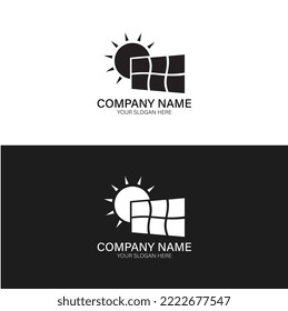 einfaches Logo für Solarpaneelen  