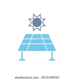 solar panel concept line icon. Simple element illustration. solar panel concept outline symbol design.