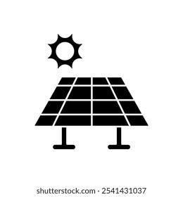 solar panel concept line icon. Simple element illustration. solar panel concept outline symbol design.
