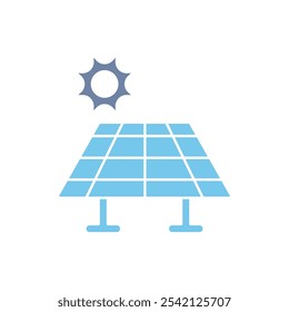 Icono de línea de concepto de panel solar. Ilustración de elemento simple. diseño de símbolo de contorno de concepto de panel solar.