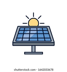 solar panel device isolated icon vector illustration design