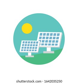 solar panel device isolated icon vector illustration design