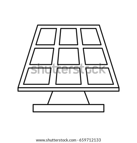 solar panel eco freindly related icon image