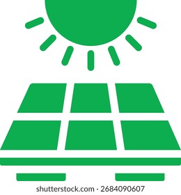 Ilustração do vetor de energia eco-friendly do painel solar
