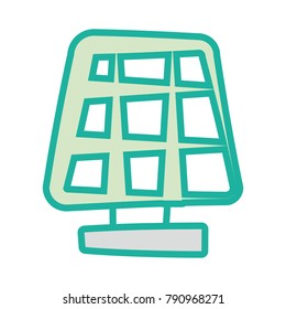 Solar panel energy cartoon