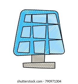 Solar panel energy cartoon