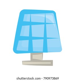 Solar panel energy cartoon