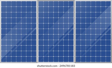 Panel solar. Energía solar. Célula solar sobre fondo blanco. Ilustración vectorial.