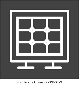 Solar, panel, energy icon vector image. Can also be used for energy and technology. Suitable for web apps, mobile apps and print media.