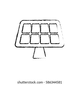Solar panel energy icon vector illustration graphic design