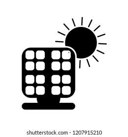 solar panel energy isolated icon