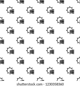 Solar panel energy pattern seamless vector repeat for any web design