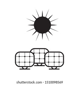 solar panel energy with recycling arrows vector illustration