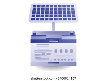 Solar panel energy with storage battery 1