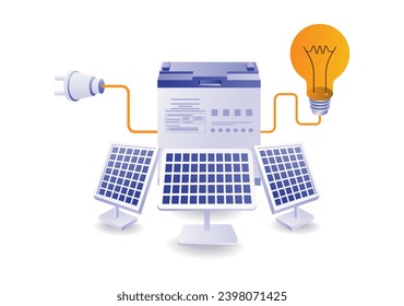 Solar panel energy storage management