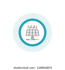 Solar, Panel, Energy, technology, smart city Line Icon. Vector isolated illustration