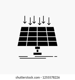 Solar, Panel, Energy, technology, smart city Glyph Icon. Vector isolated illustration