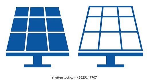 solar panel solar energy vector icon