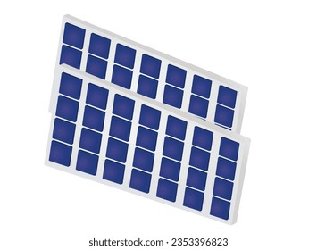Solar panel energy. vector illustration