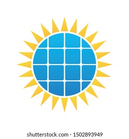 solar panel  Energy vector logo template