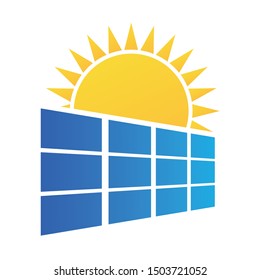 solar panel  Energy vector logo template