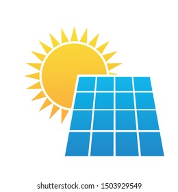panel solar Plantilla del logotipo del vector de energía