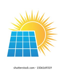 Solar Panel  Energy Vector Logo Template