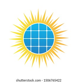 solar panel  Energy vector logo template