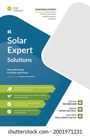 Solar Panel Expert Solution Flyer Template