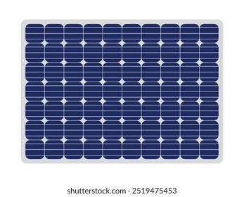 Solar panel flat design isolated white background