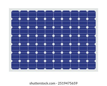 solar panel flat design isolated white background