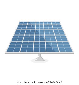 solar panel flat design isolated on white background