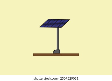 Solar panel Flat Vector illustration for mockup graphics designs.