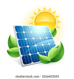 Solar Panel Green Energy Icon Stock Vector (Royalty Free) 1016453593 ...