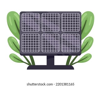 Solar Panel Green Energy Isolated Icon Stock Vector (Royalty Free ...