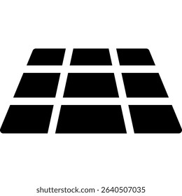 Solar Panel for Green Energy and Sustainability. Vector Icon