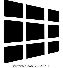 Solar Panel for Green Energy and Sustainability. Vector Icon