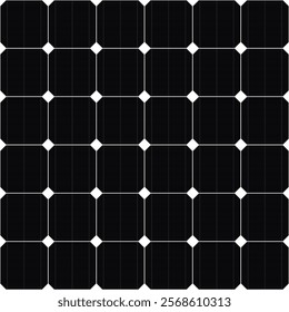 Solar panel grid seamless pattern. Sun energy battery and alternative energy source. Concept of alternative green energy and eco-friendly. Vector illustration.