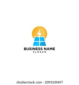 Solar Panel House Logo Vector, Images And Stock Photos