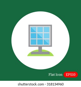 Solar panel icon