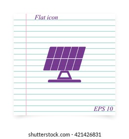Solar panel icon.