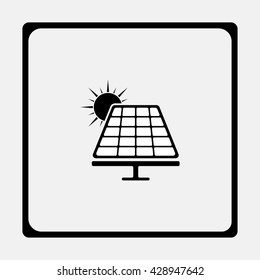 Solar panel icon.