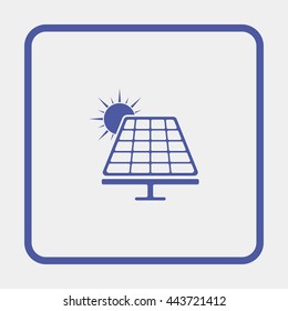 Solar panel icon.