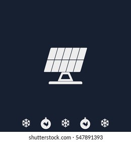 Solar panel icon.