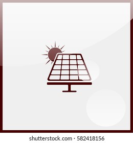 Solar panel icon.
