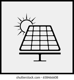 Solar panel icon.