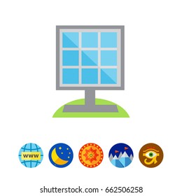 Solar panel icon