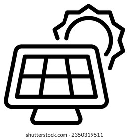 Solar Panel Icon can be used for web, app, infographic, etc