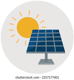 Solar panel icon clipart isolated vector illustration
